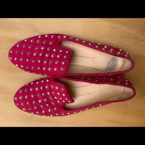 Giuseppe Zanotti Studded pink flats